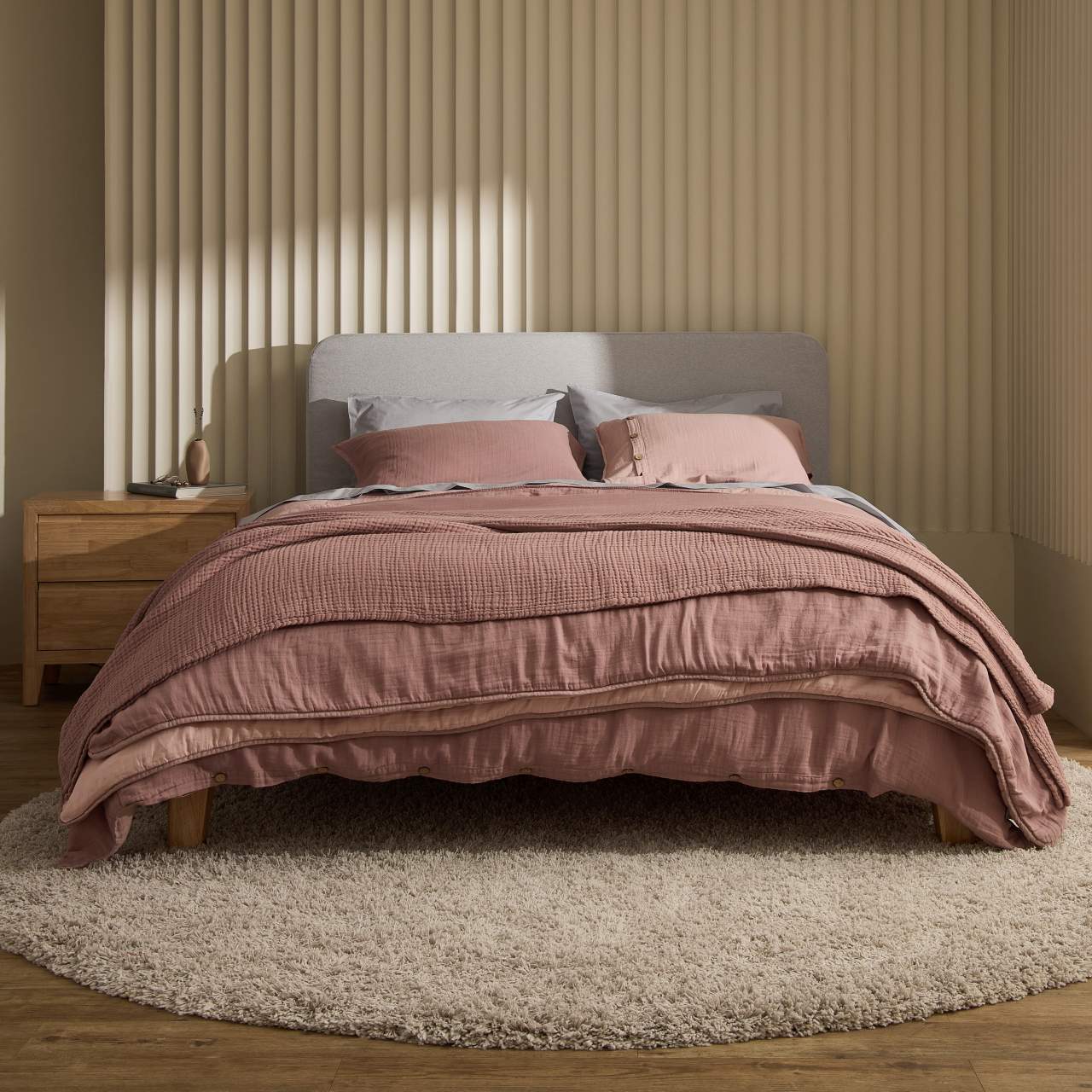 Linen&Rose™ Couvertures et linge de lit en mousseline