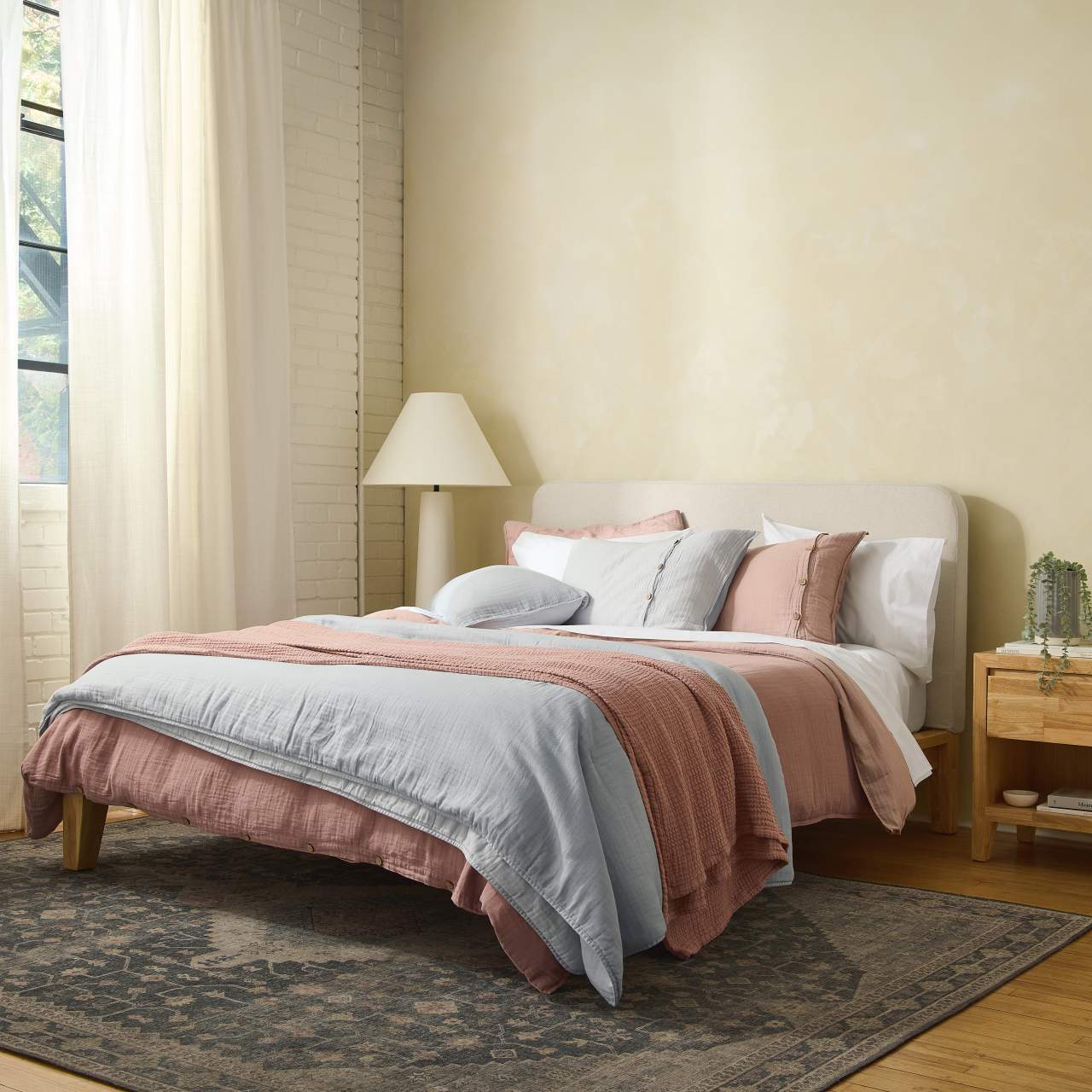 Linen&Rose™ Couvertures et linge de lit en mousseline